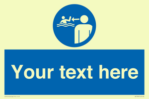 Custom mandatory keep children under supervision in the aquatic environment